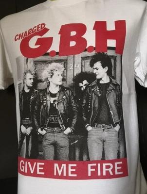 Ремейк GBH Give Me Fire Панк-рок короткий рукав классическая белая футболка S5XL Унисекс Футболка