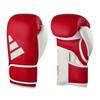 Adidas Боксерские перчатки Speed 165 WAKO сертифицированные спарринговые перчатки для бокса и кикбоксинга из натуральной кожи красного цвета x //Adidas (10 унций, Белый)