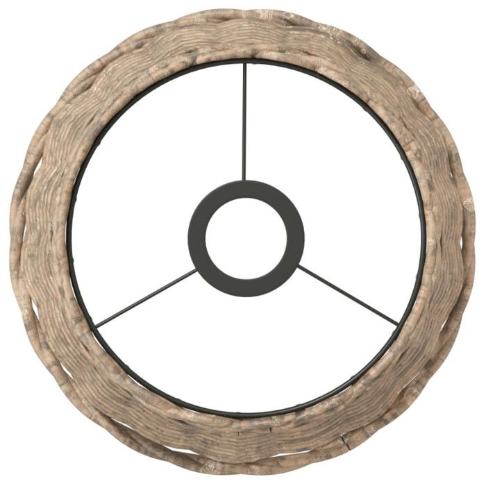 VidaXL Brown Ceiling Lamp Shade Ø25x17 Cm Wicker 364374