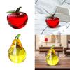 Fruit Statue Glass Creative Crafts Ornament Tabletop Centerpiece Table Decor for Bedroom Car Dashboard Bookshelf Living Room