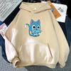 Теплые толстовки для пар японского аниме Kawaii Unisexga Fairy Tail, толстовки с рисунком, женские модные пуловеры унисекс, забавная одежда с героями мультфильмов