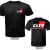 Summer High-quality GR Gazoo Racing Japanese Tuner Men's Black Size Graphic Short-sleeved Shirt