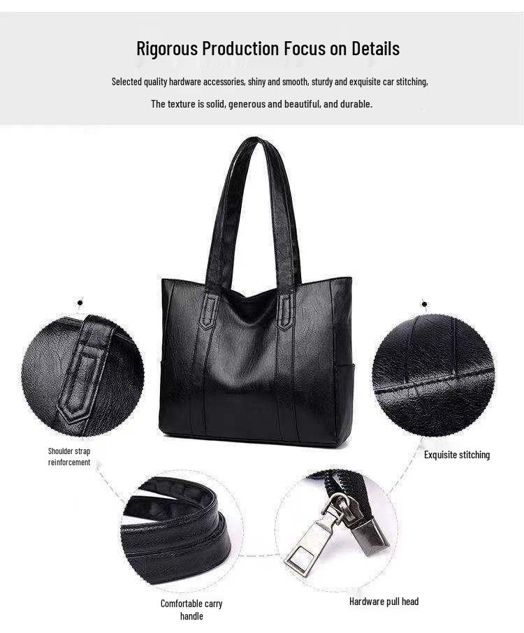 2024 Осень Женская Большая Универсальная Сумка-тоут и Сумка через плечо в Корейском Стиле