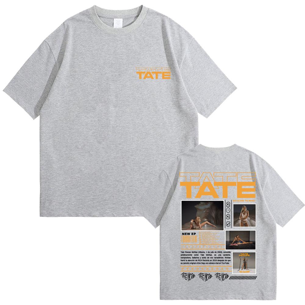 Tate Mcrae Music Album T-shirts So Close To What Miss Possessive World Tour 2025 T-shirt Men Women Fashion Casual T Shirts Tops