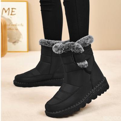 Мода Мода Женские Зимние Ботинки Зима Женские Ботильоны Теплые Большого Размера Простые Удобные Универсальные Повседневные