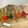 1Pcs/5Pcs Cute Fruit Keychain Wallet Strong And Durable Decoration Women Keychain Hanging On Backpack Keychain Gifts
