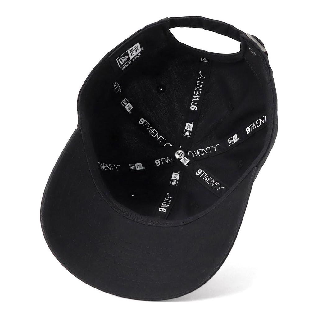 New Era 9TWENTY Typewriter Basic Solid Plain Cap Black Size M/L Adjustable Baseball Hat 920ES TYPEWRITER BASIC BLK 261