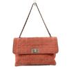 Flap 2.55 Metal Fittings Chocolate Bar Shoulder Bag Suede Pink