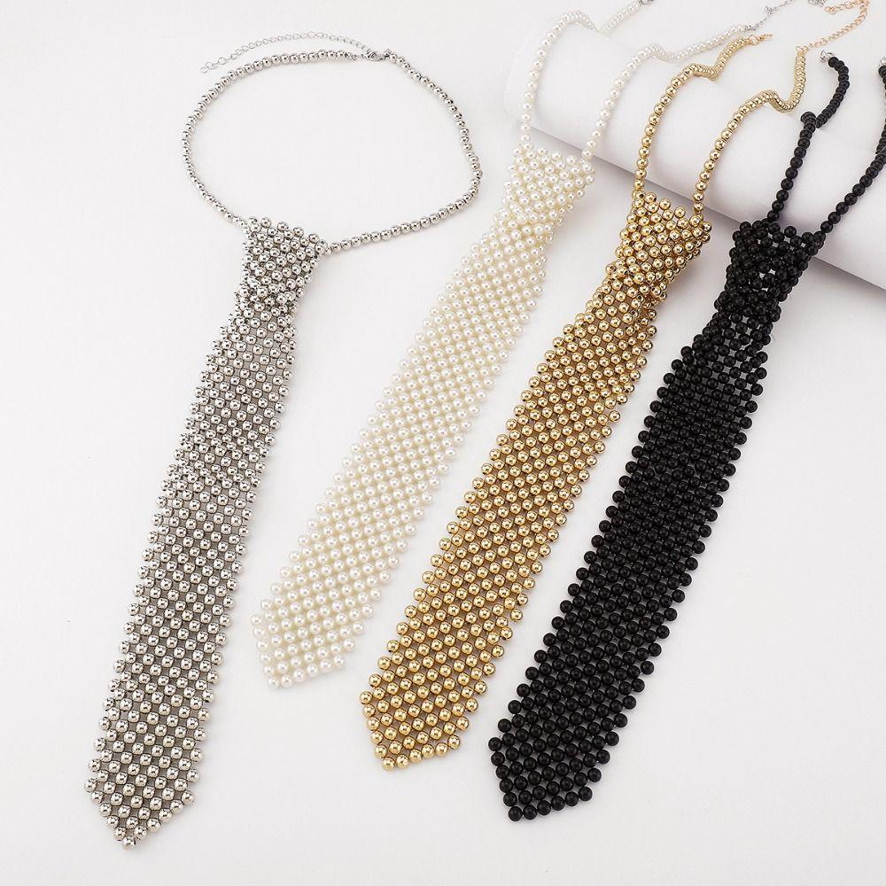 Одежда Галстук Ожерелье Кристалл Галстук-чокер Цепочка на ключицу Женщины