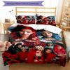 3pcs Descendants The Rise of Red2 Design Cover Set - HD Printed Bedding with 1 Cover and 2 Pillowcases - Perfect for Home and Dorm Decor