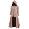 Winter Womens Fashion Hooded Plus Size Vintage Cloak High Low Sweater Blouse Long Tops