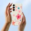 For Samsung Galaxy A17 5G Case Flower Pattern Printing Straight Edge TPU Phone Back Cover