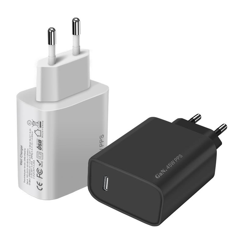 Зарядное устройство GaN 45 Вт подходит для зарядного устройства Samsung S22s21s20note10 Apple 16 Зарядное устройство 45 Вт Правила США
