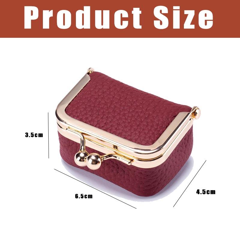 1P Мини-шкатулка для украшений из натуральной кожи, органайзер для женщин - Мини-футляр для ювелирных изделий, небольшой дорожный кошелек для монет, органайзер для хранения