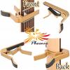 Phoenix Guitar Capo with Cleaning Microfiber and Warranty GOLD One-Touch [Type R] Cloth, Pick, Manufacturer's (3-piece set) -