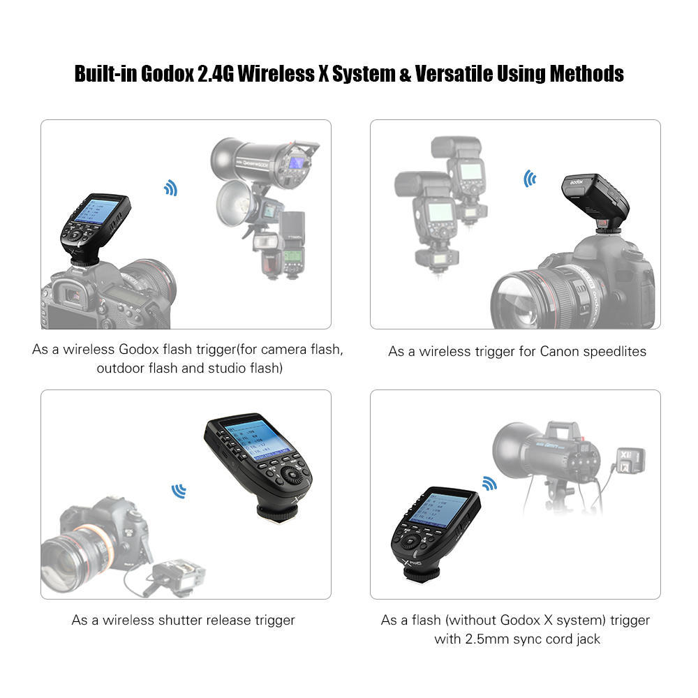 Godox Xpro-C E-TTL II Flash Trigger Transmitter 2.4G Wireless X System 32 канала 16 групп