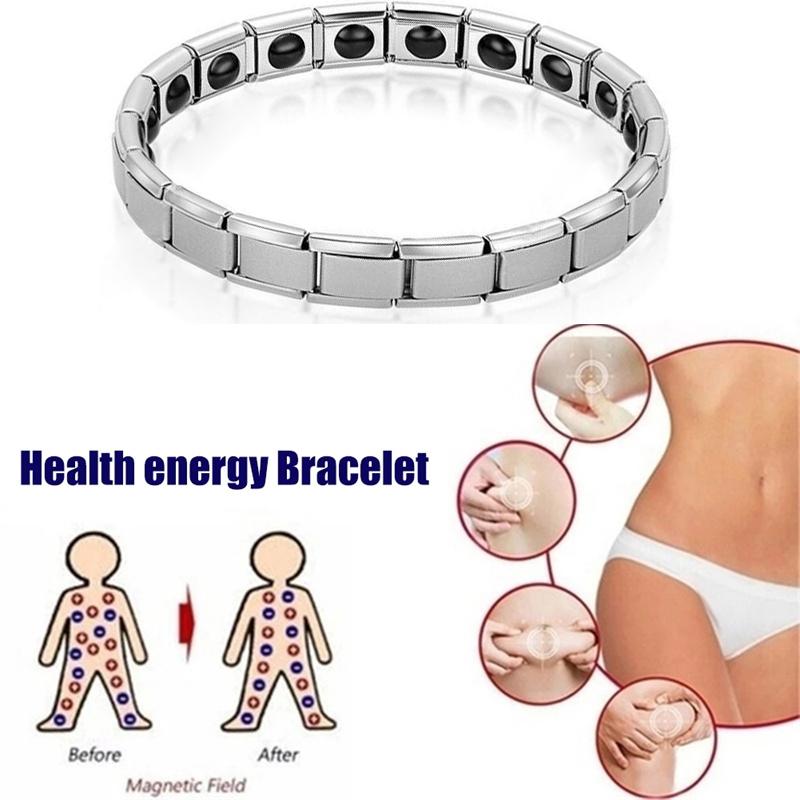 Stainless Steel Magnetic Therapy Bracelets Health Function Bracelet