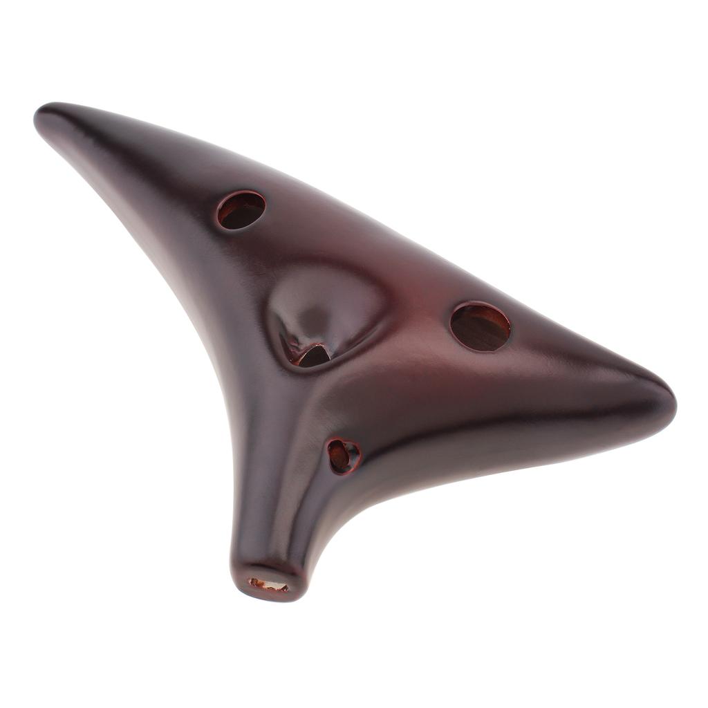 Керамическая окарина Alto ToneC с 12 отверстиями для детей/взрослых/начинающих с песенником, шейный шнур, сумка для переноски, 5 цветов