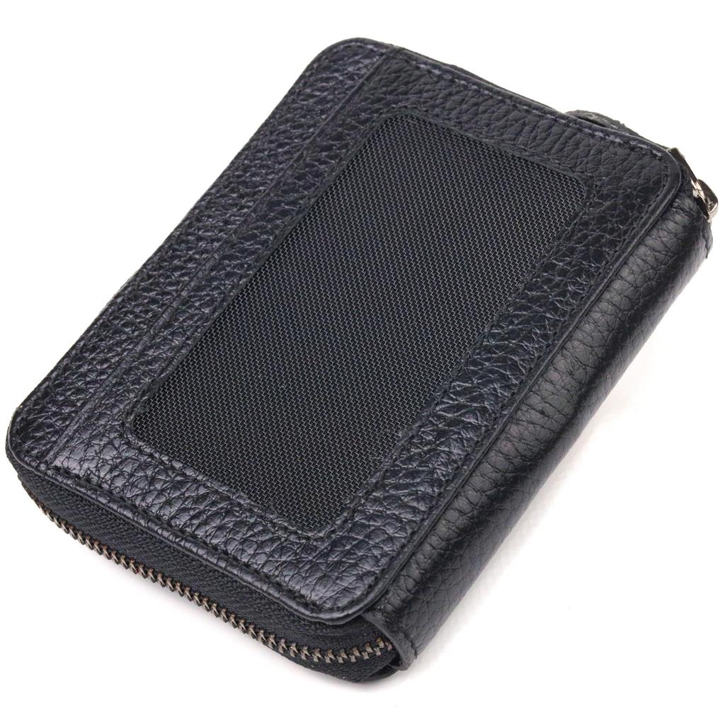 Stylish Women's Purse Made of Genuine Leather CANPELLINI Wallet 21490 Black