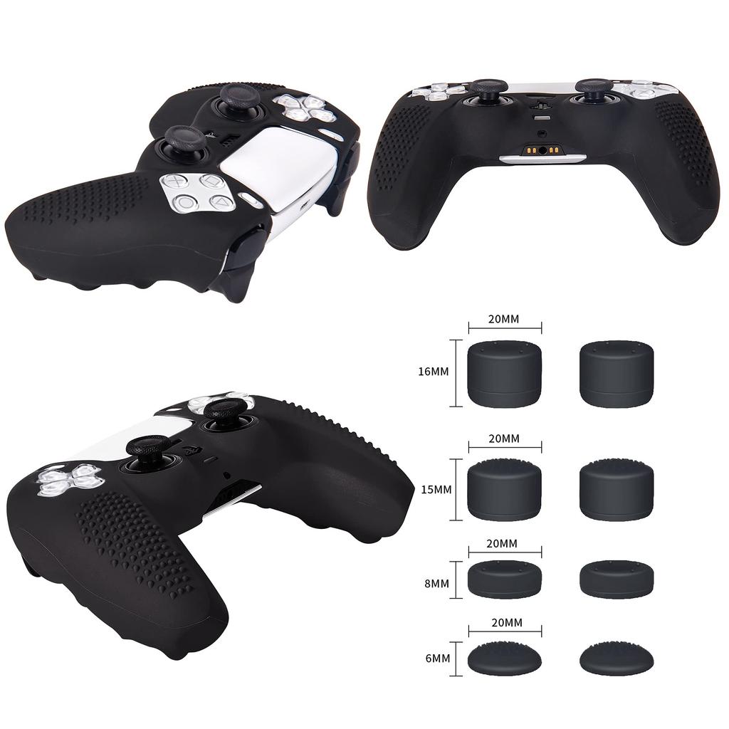 JYXETOV PS5 Controller Cover Storage Bag Free 8 Button Silicone Can Be Charged with the Original Suitable for Printing Pattern + (27 Options), Cap,