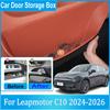 Автомобильный ящик для хранения в двери для Leapmotor C10 2026 Аксессуары I C10 2024 2025 Автомобили Карман-органайзер для slot двери Ведро для упорядочивания