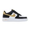 Air Force 1 Low Черный Белый Металлик Золотой (GS)
