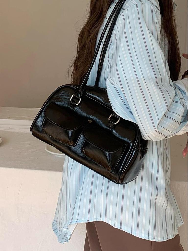 2025 Модная женская универсальная сумка - Лето и осень в корейском стиле Маленькая квадратная сумка через плечо