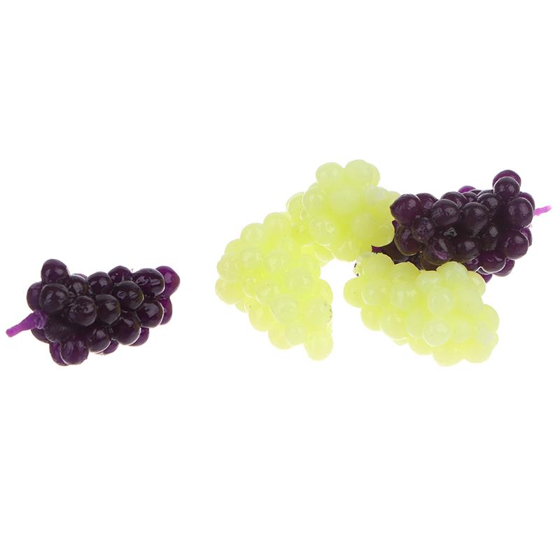 6 шт./компл. 1:12 Миниатюрный кукольный домик Фиолетовый Зеленый Виноград Кукольный домик Еда Кукольный Дом Аксессуары Игрушки