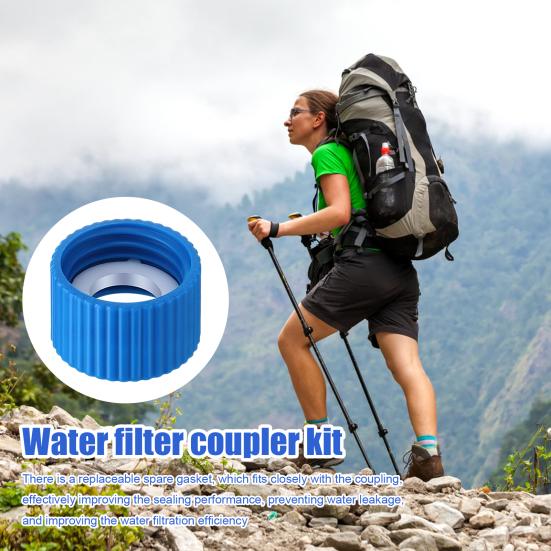 1/2/3/4/5/6 Наборов Комплект Муфт для Водяного Фильтра Походы Кемпинг 28 мм Наружная Резьба Водяные Фильтры Стандартные Пластиковые Бутылки Фильтрация Очистка Муфты