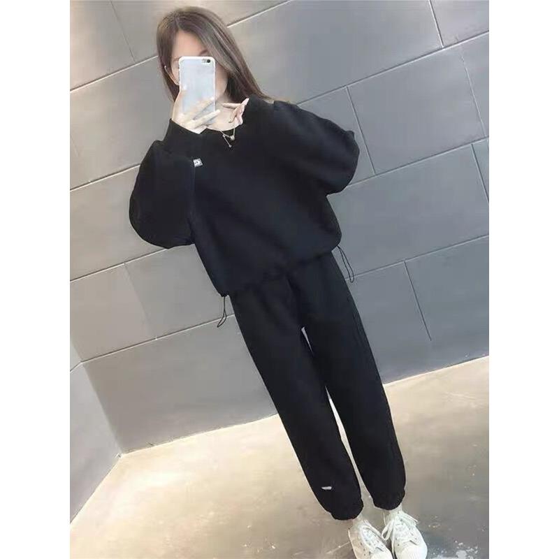 Повседневный спортивный костюм для женщин Весна-Осень Обновленная Модная Удобная Посадка Стройнящая Толстовка Коллекция из двух предметов