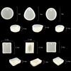 5Pcs/Set Keychain Silicone Mold Set Round Rectangle Pendant Jewelry Making Mould