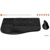 Wireless Keyboard and Mouse Set - Ergonomic - MOBILITY LAB - C30W - Black