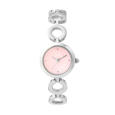 NUWL наручные часы 20 мм серебристо-розовые NUWL LOOP DROP POWDER женские женские PINK×SILVER