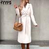 Women's Fashion Casual Solid Color Print Autumn Winter Long Sleeve POLO Neck Jackets & Coats
