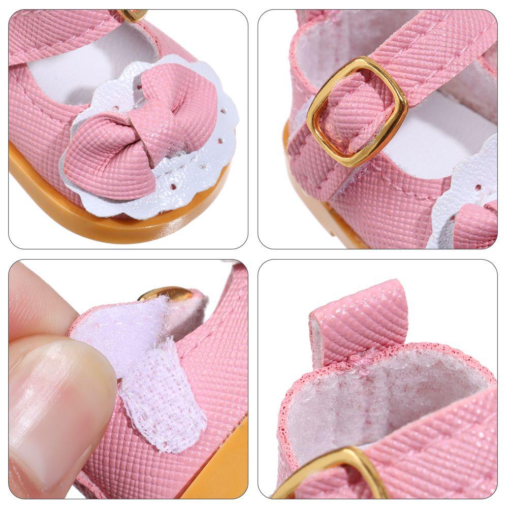 Лучшие подарки Аксессуары для кукол Мини-одежда Игрушки Кукла 14 дюймов Кукольная обувь Повседневная обувь Бант Кожа