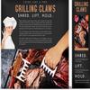 Премиальные когти для измельчения мяса из нержавеющей стали 18/8 с деревянными ручками: Легко измельчайте, разделяйте и подавайте свинину, индейку, курицу и грудинку!
