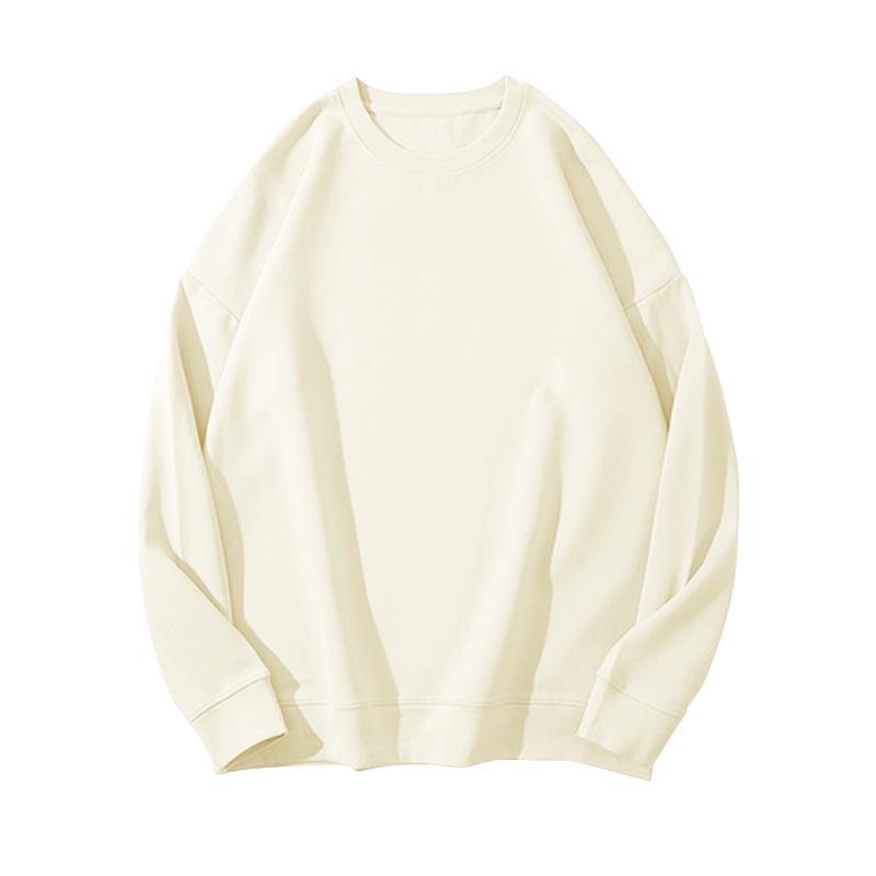 Однотонный флисовый свитшот в корейском стиле: Женский свободный повседневный осенне-зимний топ и наряд для студенческой пары.