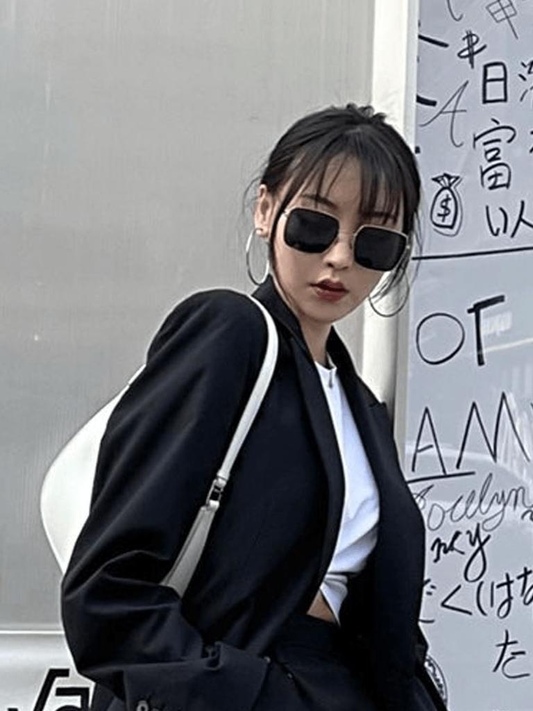 Dior Солнцезащитные очки Stellaire SU-B0B0 Золотые Квадратные с Синими Линзами