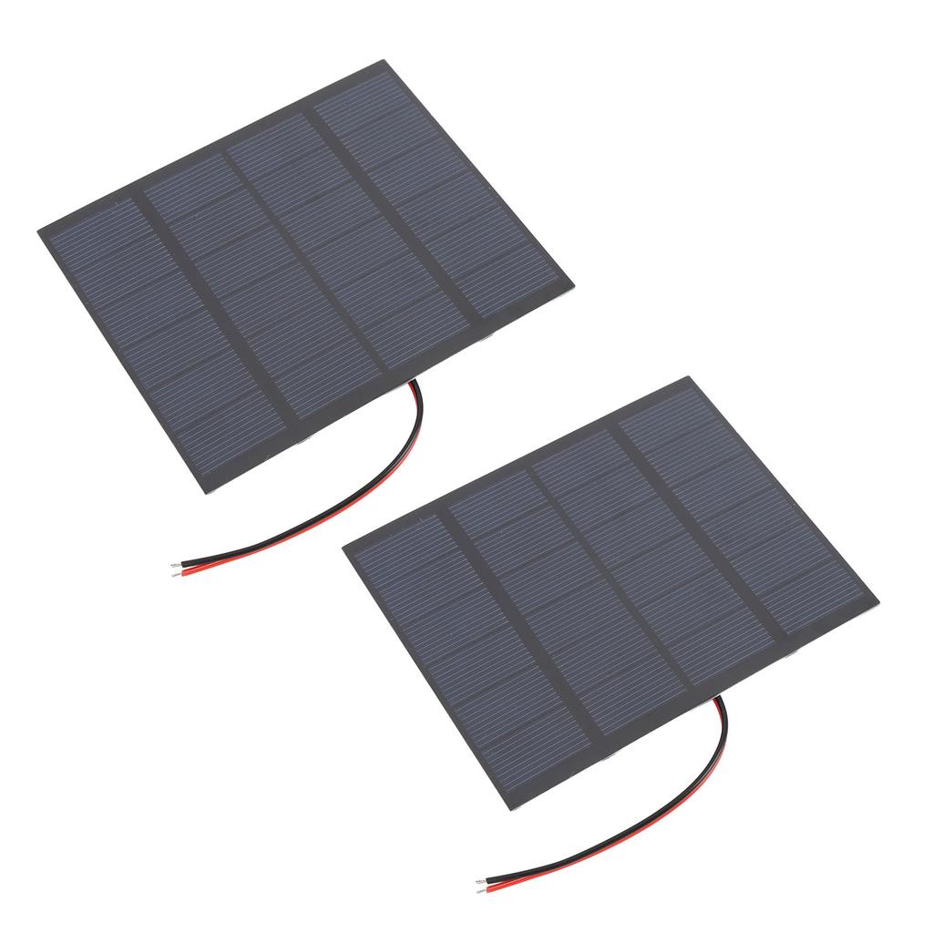 2PCS 1.5W 6V Small Solar Panels Monocrystalline Silicon DIY Solar Charging Panel for Phone Tablet