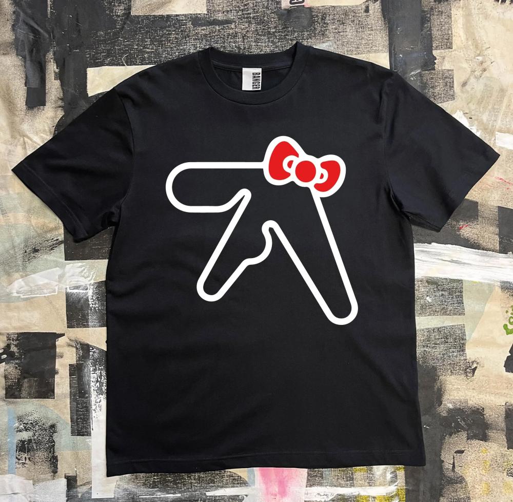 Новая мужская футболка Aphex Twin Хлопок Принт Хлопок Графический Оверсайз Уличная мода Короткий рукав Топы Футболки Y2k Стритвир Одежда