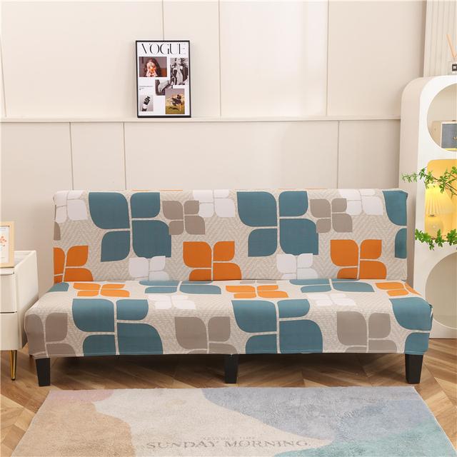 Складной чехол для дивана-кровати для гостиной, безрукие чехлы для диванов, эластичный материал из спандекса, мягкие чехлы