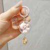 1PC Bag Ornament Accessory Cartoon Cat Keyring Cute Hanging Pendant 3D with Bell Keychain Cat Wind Chime