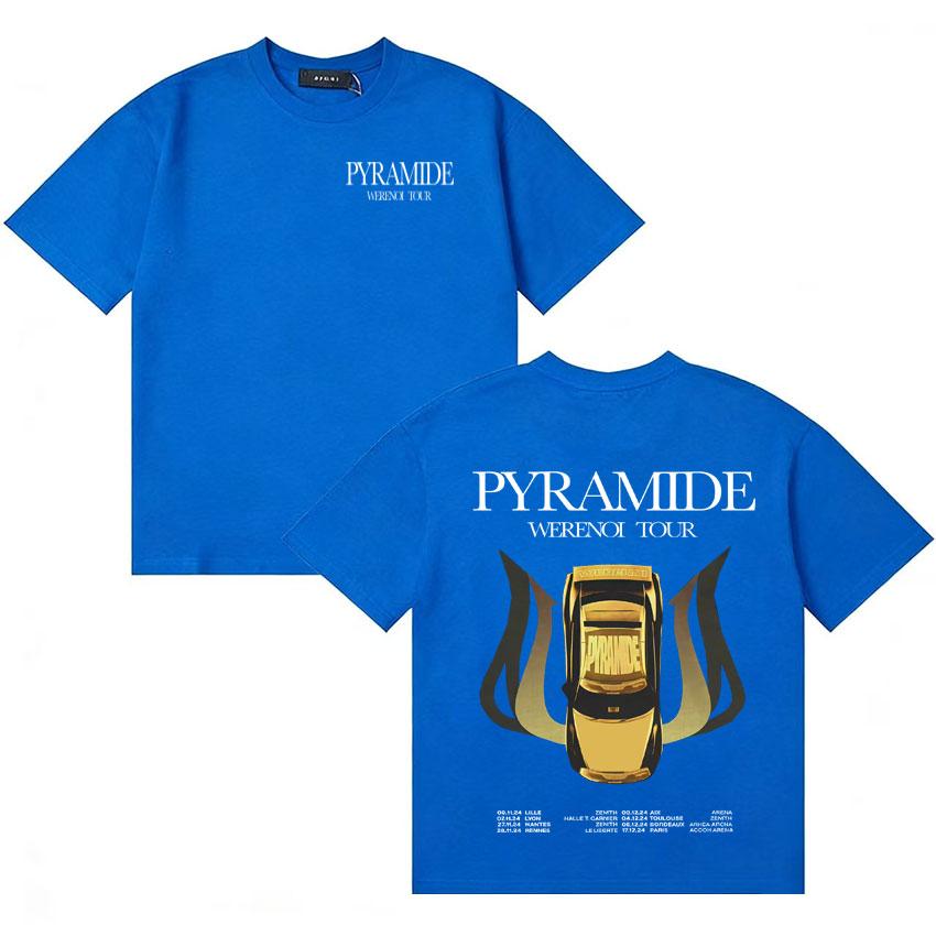 Rapper Werenoi Tour Pyramide Album Summer Harajuku Oversized Print Tshirts Unisexs Womens Retro Comfort Short Sleeve Clothes Unisex