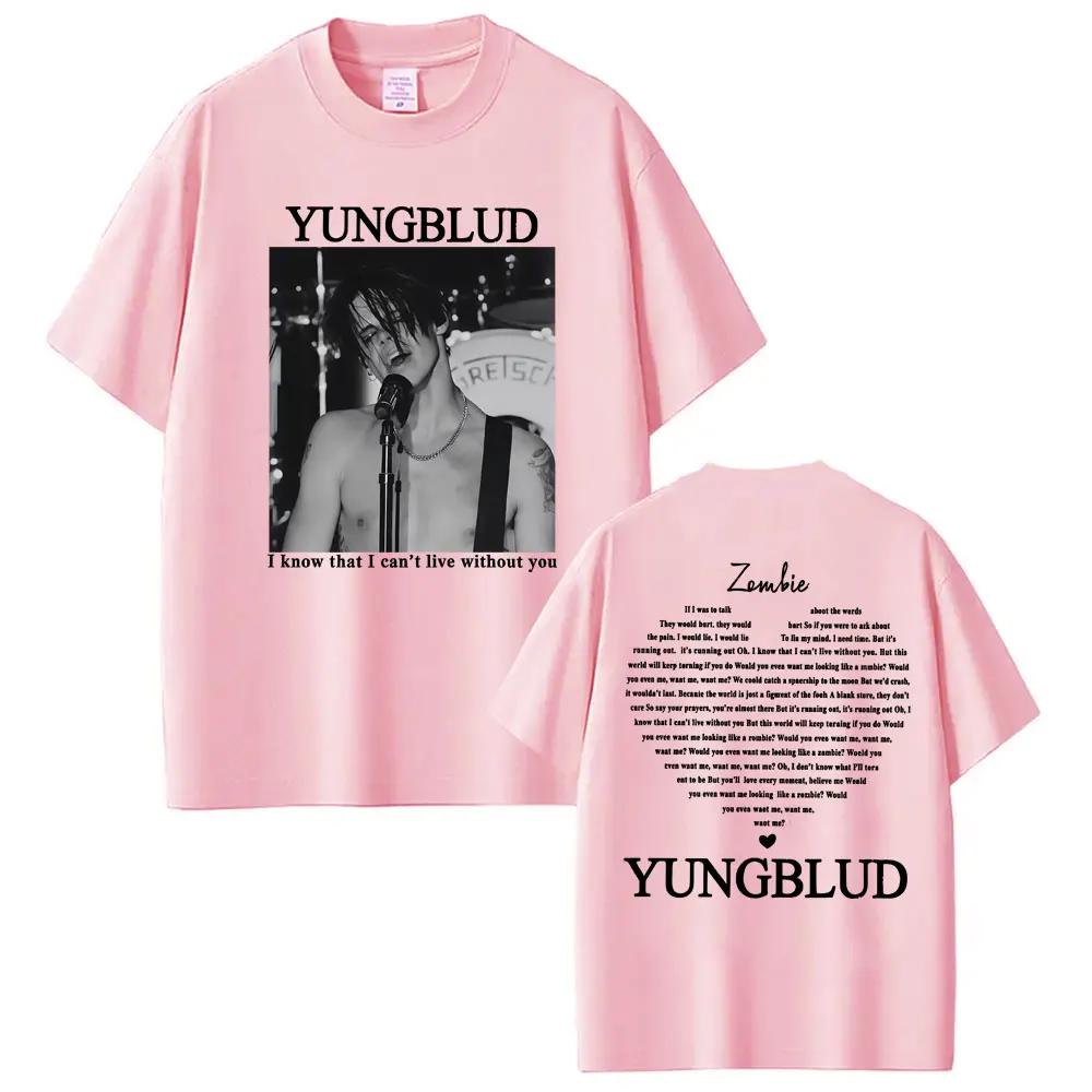 Yungblud & Zombie Рок-группа Графическая футболка Мужская Хип-хоп Ретро Музыкальные фанаты Одежда Футболки Мужская Повседневная Свободная Футболка с коротким рукавом