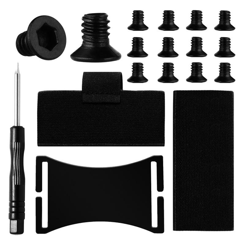 Держатель для карт из углеродного волокна с зажимом из нержавеющей стали и местом для AirTag