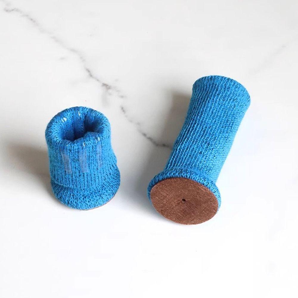 4pcs High Elastic Chair Leg Socks Scratch Prevention Chair Floor Protectors  Furniture Protection