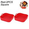 Reusable Airfryer Pan Liner Accessories Silicone Air Fryers Oven Baking Tray Pizza Chicken Airfryer Non-stick Silicone Mould