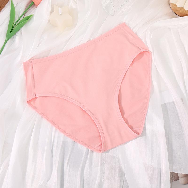 Удобное нижнее белье большого размера для девочек, тонкое, с высокой талией, однотонное, дышащее, противоскользящее, сексуальное, бесшовное нижнее белье для женщин