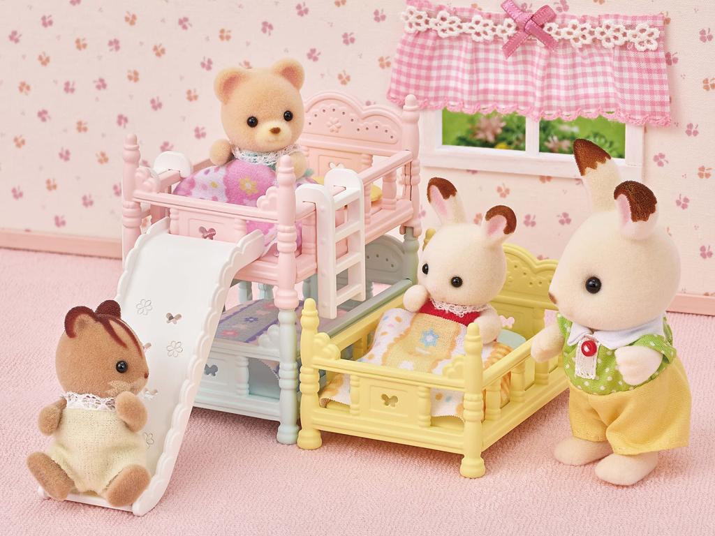 Мебель Sylvanian Families Двухъярусная кровать ST Сертифицированная игрушка Кукольный домик для возраста от 3 лет и Sylvanian Families от Epoch [Детская кроватка] Ka-219 Вверх,
