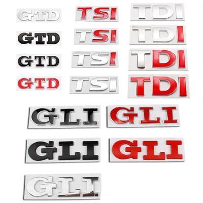 3D Металлический TSI TDI GTD GLI Задний Багажник Автомобильный Значок Наклейки Авто Наклейка Для VW Polo Golf Passat Jetta Scirocco MK4